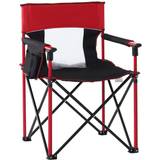Camping Chairs on sale Outsunny Outdoor Folding Fishing Camping Chair w/Cup Holder,Pocket,Backrest Red
