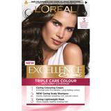 Colour Protection Hair Dyes & Colour Treatments L'Oréal Paris Excellence Creme #3 Dark Brown