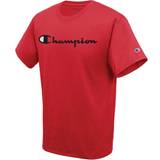 Red - Women T-shirts & Tank Tops Champion Classic Script Logo T-shirt Men's - Scarlet