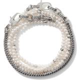 John Hardy Pearl Transformable Bracelet Medium - Silver/Fresh Water Pearl