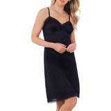 Nylon Sleepwear Vanity Fair Daywear Solutions Full Slip - Midnight Black