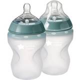 Tommee Tippee Baby Bottles & Tableware Tommee Tippee Soft Silicone Clear Baby Bottle 260ml 2-pack