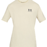 Under Armour Men's Sportstyle Left Chest Short Sleeve Shirt - Khaki Base/Black