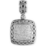 John Hardy Classic Chain Enhancer Pendant - Silver/Diamonds