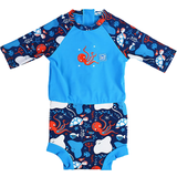 Polyester UV Suits Children's Clothing Splash About Happy Nappy Sunsuit - Under The Sea