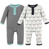 Hudson Baby Union Suits/Coveralls 2-pack - Whale ( 10150902)