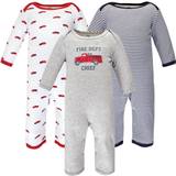 Hudson Baby Cotton Coveralls 3-pack - Fire Truck (10117323)