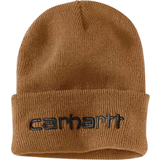 Brown - Men Beanies Carhartt Knit Insulated Logo Graphic Cuffed Beanie - Carhartt Brown