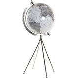White Globes Dkd Home Decor Globe White Metal Plastic (27 x 25 x 61 cm) Globe