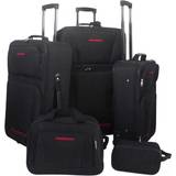 Outer Compartments Suitcase Sets vidaXL Travel Luggage - Set of 5
