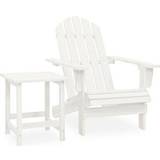 White Outdoor Lounge Sets Garden & Outdoor Furniture vidaXL 315919 Outdoor Lounge Set, 1 Table incl. 1 Chairs