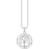Thomas Sabo Pendant Necklaces Thomas Sabo Tree of Love Necklace - Silver/Transparent