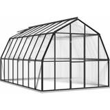Polycarbonate Freestanding Greenhouses vidaXL 3098020 13.31m² Aluminum Polycarbonate