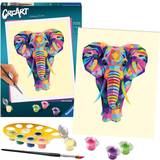 Elephant Creativity Sets Ravensburger CreArt Funky Elephant Paint by Numbers