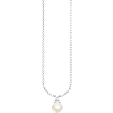 Thomas Sabo Pendant Necklaces Thomas Sabo Charm Club Delicate Necklace - Silver/Pearl/Transparent