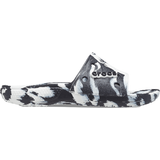 Crocs Classic Marbled Slide - White/Black
