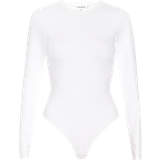 Good American Scuba Crewneck Bodysuit - White