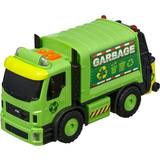 Plastic Lorrys Nikko Push Button Garbage Truck, Green