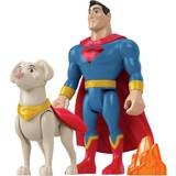 Fisher Price Dc League Of Super-Pets Superman &Amp; Krypto Figure Set