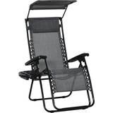 Zero gravity sun OutSunny Zero Gravity Adjustable Recliner Seat Grey Reclining Chair