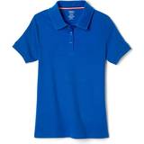 XXL Polo Shirts Children's Clothing French Toast Girl's Short Sleeve Interlock Polo with Picot Collar - True Royal Blue