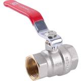 Valves on sale 1/2' Inch Water Lever Type Ball Valve Female x Female Red Handle Quarter Turn