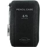 Canvas Pencil Cases black holds 48 pencils