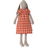 Bunnys - Soft Dolls Dolls & Doll Houses Maileg Bunny in Plaid Dress Size 3