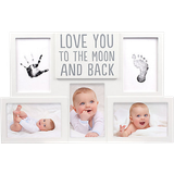 Pearhead Love You to the Moon and Back Handprint and Footprint Photo Frame