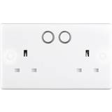 Electrical Accessories on sale BG Home Automation 2G White Switch Socket