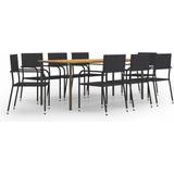 vidaXL 3072509 Patio Dining Set, 1 Table incl. 8 Chairs