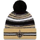 New Era New Orleans Saints 2021 NFL Sideline Sport Pom Cuffed Knit Beanies Youth