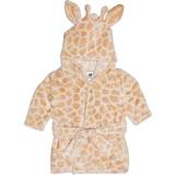 0-1M Dressing Gowns Children's Clothing Hudson Baby Animal Face Hooded Bathrobe - Giraffe