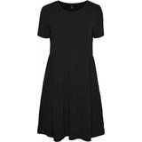 Vero Moda Filli Calia Short Sleeved Mini Dress - Black