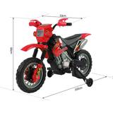 Electric Ride-on Bikes Homcom Kid Electric Motorbike 301-008RD Red