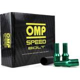 OMP Set Nuts 27 mm Green 20 uds M14 x 1,25