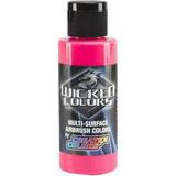 Createx Airbrush Colors Wicked Colors 2 oz, Fluorescent Pink