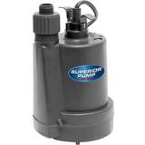 Superior Pump 91250 Thermoplastic Submersible Utility Pump, 1/4 Hp