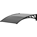 Window Awnings OutSunny Door Canopy Awning Outdoor Window Rain Shelter for Door 100 x 80cm