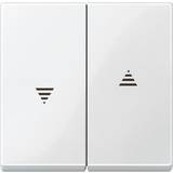 Curtain Switches Merten Cover Shutter switch System M, 1-M, M-Smart, M-Plan, M-Creativ Polar white glossy 432419
