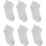 Hanes Women's Breathable Comfort Toe Seam Ankle Socks 6-pack - White/Grey Vent