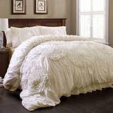 Beige Bedspreads Lush Decor Serena Bedspread Pink, White, Beige, Grey, Turquoise (279.4x243.84cm)