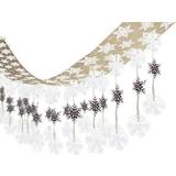 Amscan Let it Snow Decorations, Silver/White Snowflakes, 2/Pack (671015) Quill White