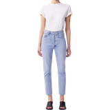 Agolde Riley High Rise Straight Crop Jeans - Dimension