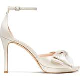 Textile Heeled Sandals Kate Spade Bow - Ivory