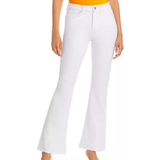 Paige Laurel Canyon High Rise Flare Jeans - Crist White