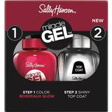 Sally Hansen Gift Boxes & Sets Sally Hansen Miracle Gel Nail Color + Shiny Top Coat Bordeaux Glow Gift Set 2-pack