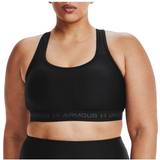 Under Armour Sports Bras - Sportswear Garment Under Armour Mid Crossback Sports Bra Women - Black/Jet Gray