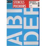Westcott Lettering Stencil Guides capitals Helvetica 4 in
