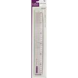 Office Supplies Crafters Companion Metal Edge Acrylic Ruler (30cm)